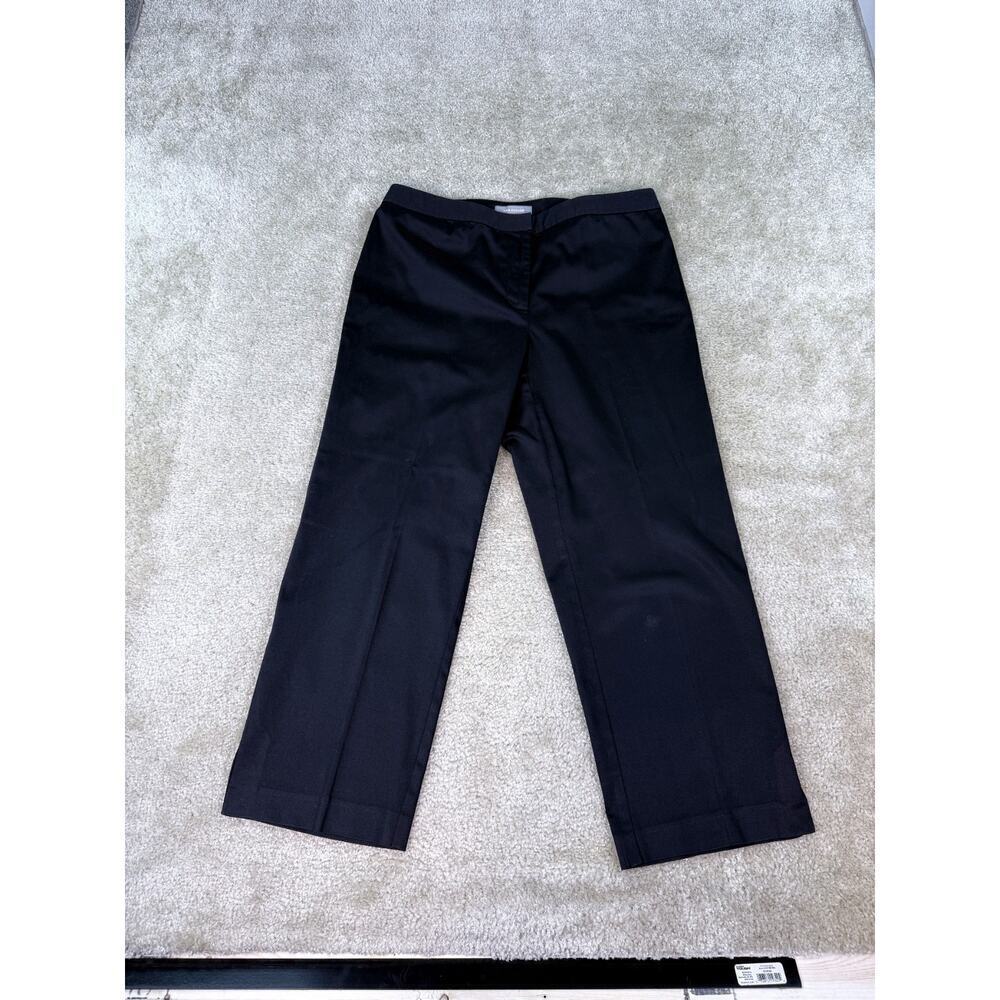 Ann Taylor Black Dress Pants Womens Size 8 Cropped Business Office B749
